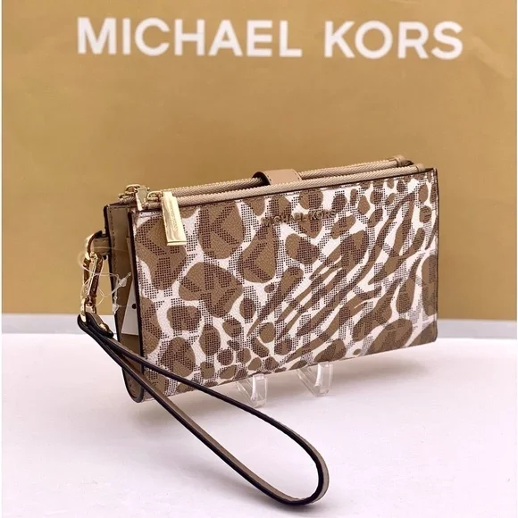 Michael Kors Wallet Wristlet Camel Multi Color - Picture 11 of 14